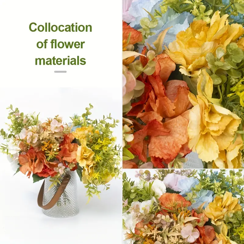 Winter Artificial Flowers Of Artificial Flowers Flower Arranging Imitation  Bouquet Silk Flower Hanging Ferns