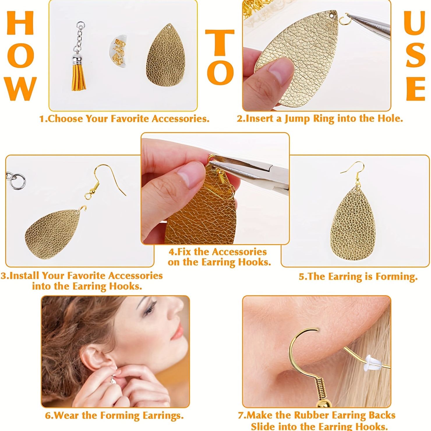 Hypoallergenic Earring Hooks Earring Making Kit With - Temu