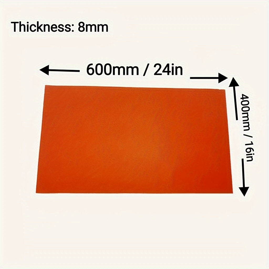 500x500mm Silicone Rubber Sheet Thick 0.5-3mm Square Rubber Matt
