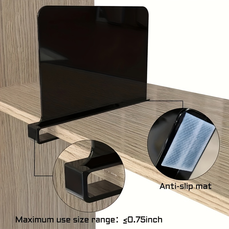 Acrylic Shelf Dividers 4pcs/set Closet Shelf Separator And
