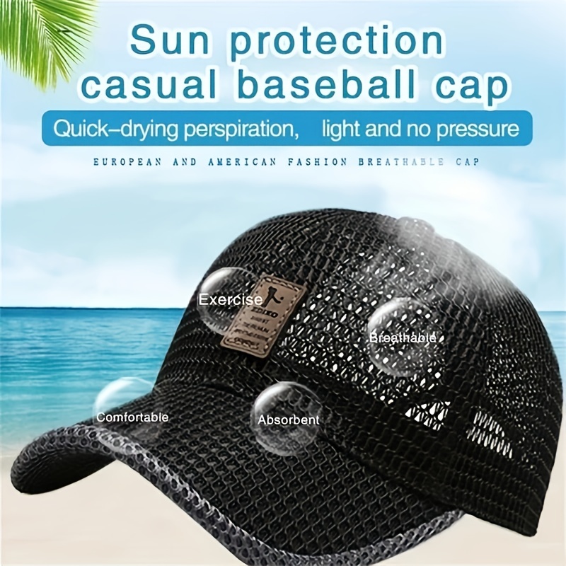 Fashion Breathable Baseball Quick drying Mesh Outdoor - Temu