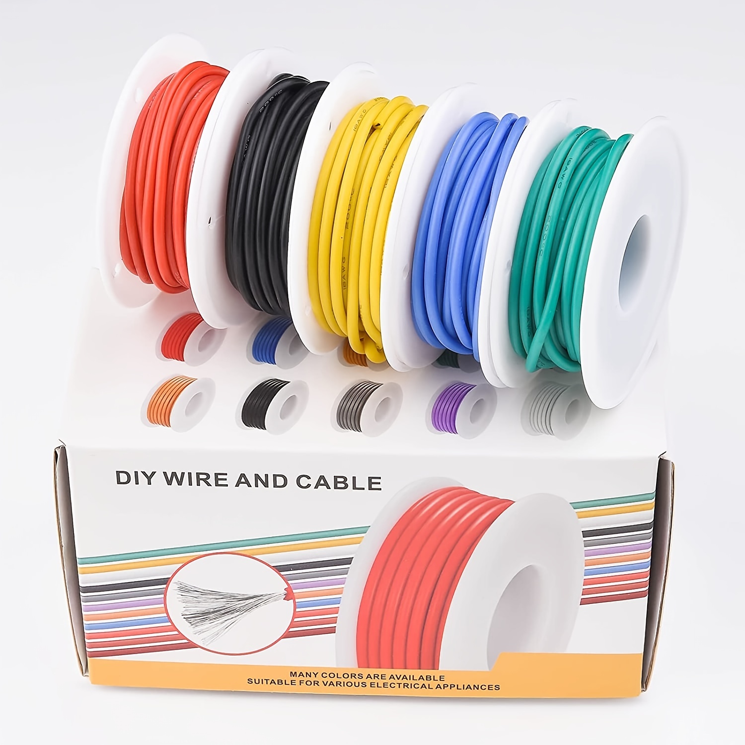 Electrical Wire 18 Awg Stranded Wire Spool Flexible 18 Gauge - Temu