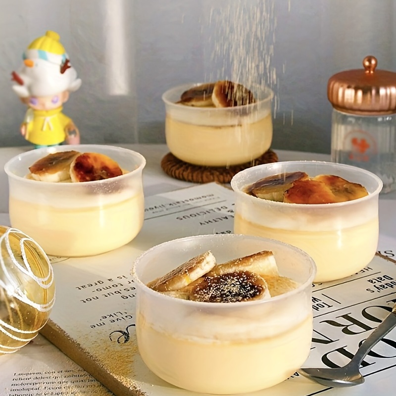 Disposable Pudding Cups With Lids Heat Resistant Plastic - Temu