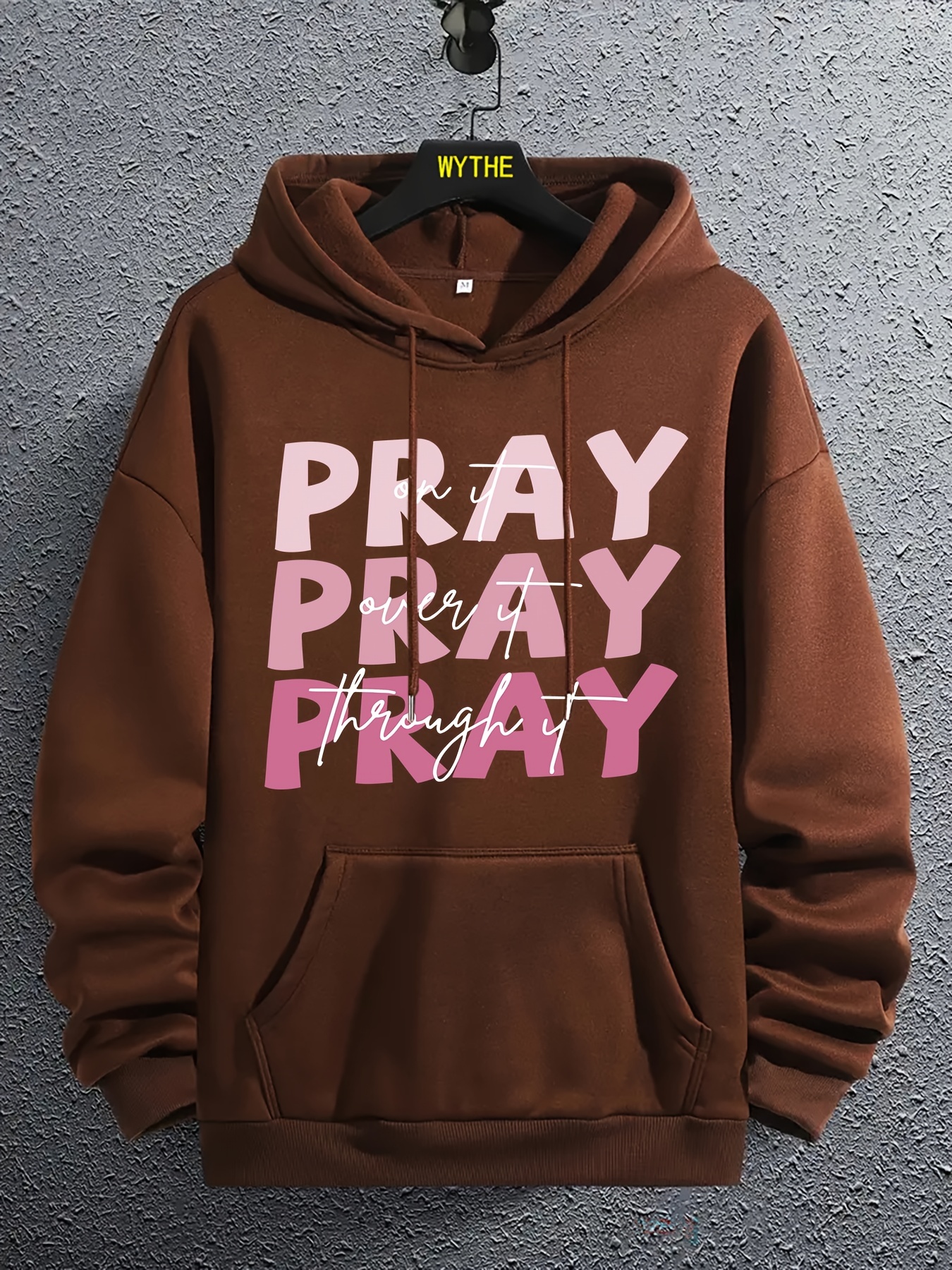 Sudadera Estampado pray For It Pray Over It Pray Through - Temu Chile