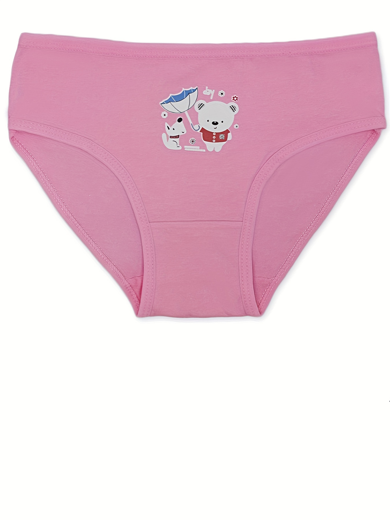 4PCS Hello Kitty 2-10Y Children Brief Underwear High Quality Cotton Girls  Panties Cute Cat Pattern