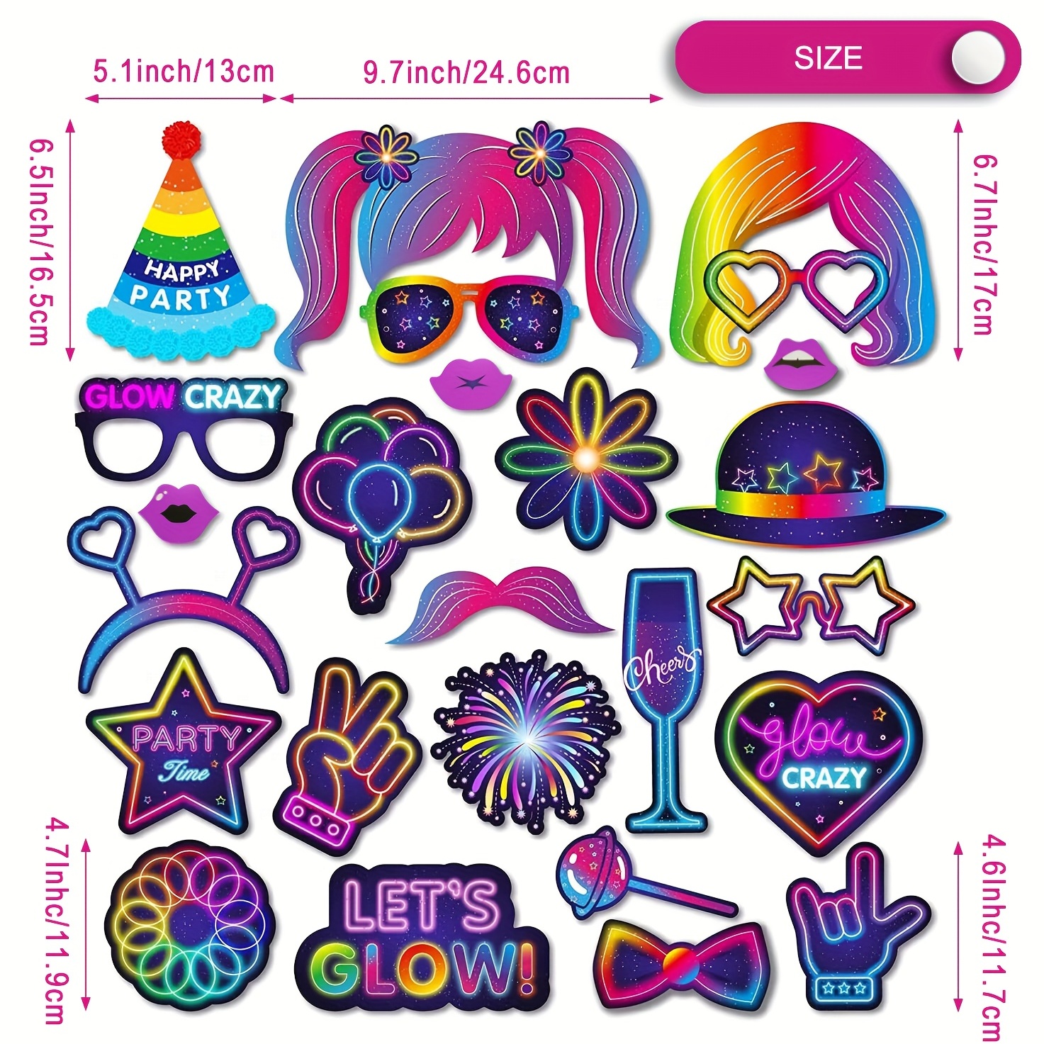 Neon Party Supplies - Temu