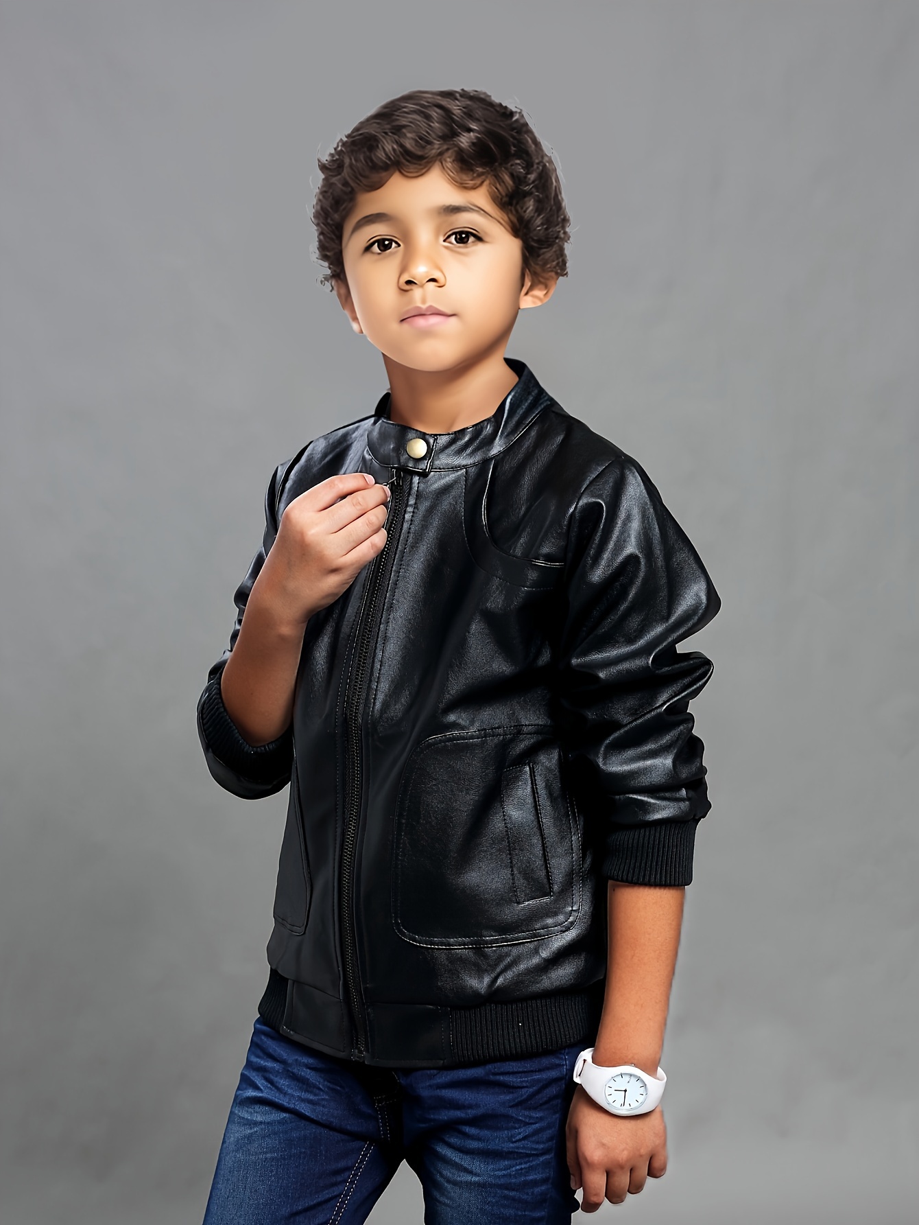 Baby boy deals biker jacket