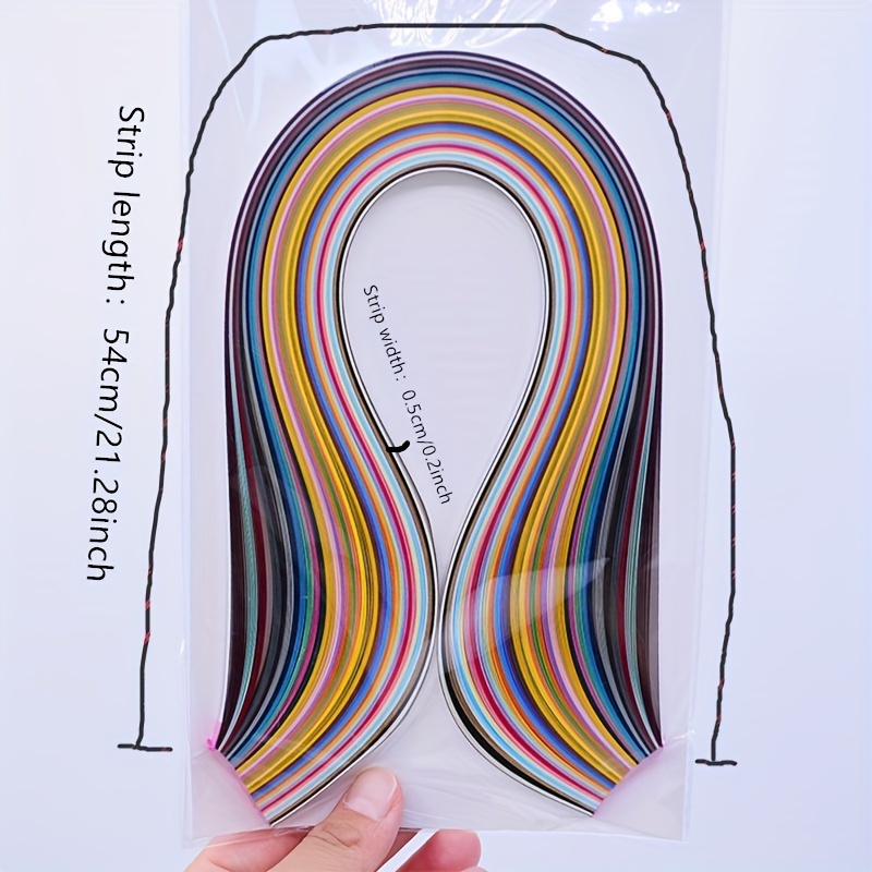 36 Colors Long Quilling Paper Strips Quilling Art Strips - Temu