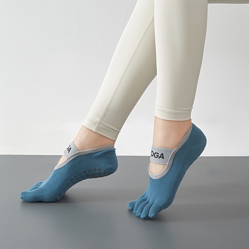 Non Slip Grippers Socks Five toe Split Towel Bottom Backless - Temu