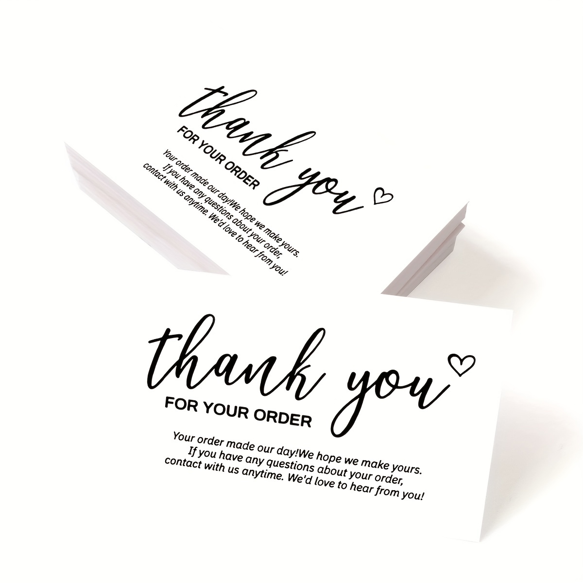 Laser Thank You Cards Thank You For Supporting My Small - Temu