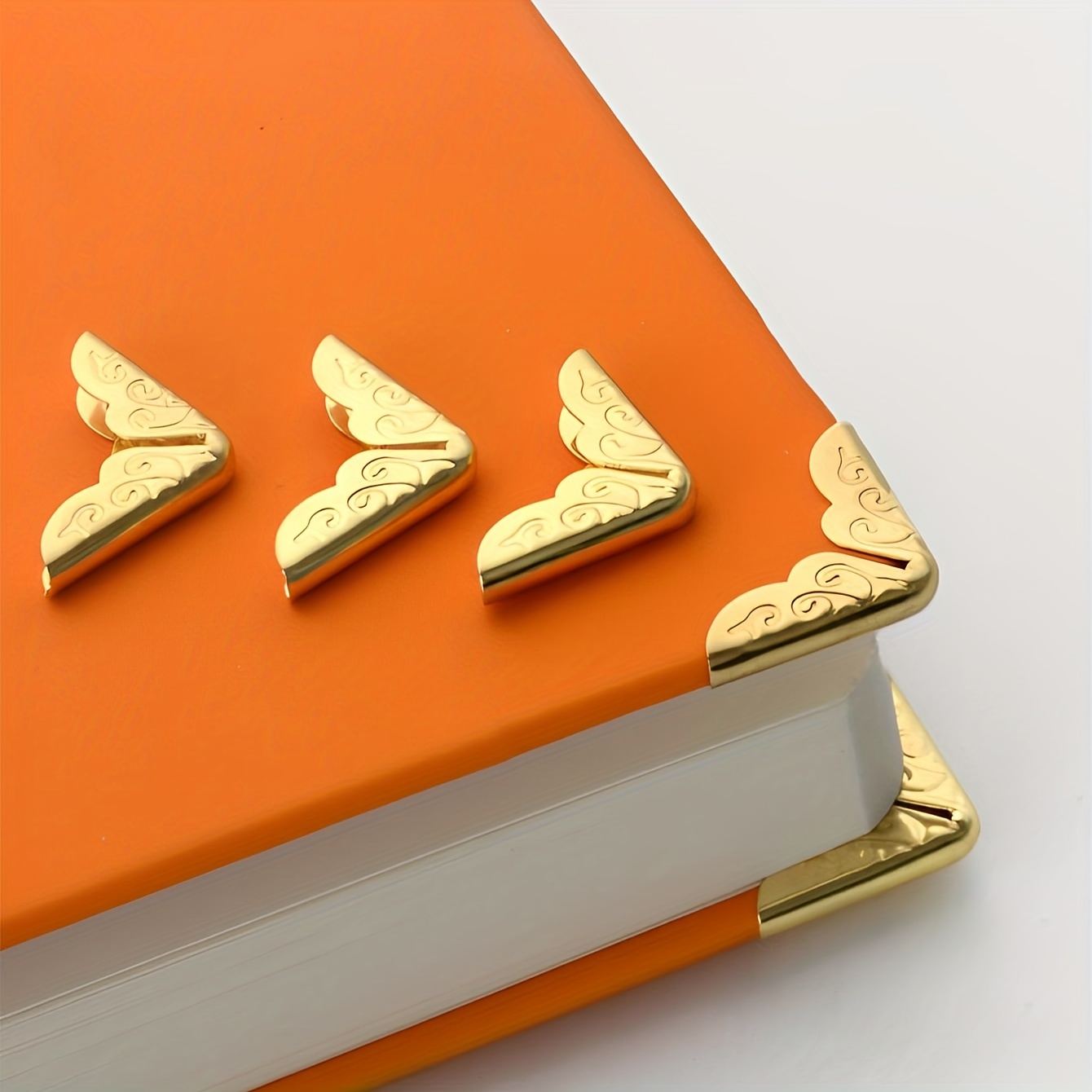 Golden Metal Book Corner Protector Book Cover Luxury Elegant - Temu United  Kingdom
