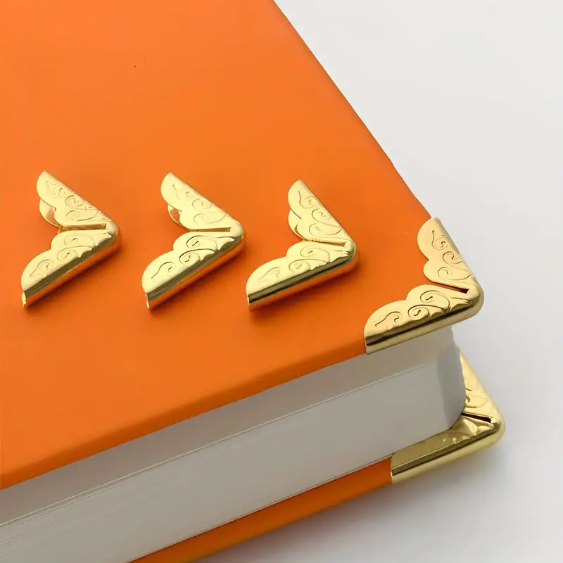 Golden Metal Book Corner Protector Book Cover Luxury Elegant - Temu