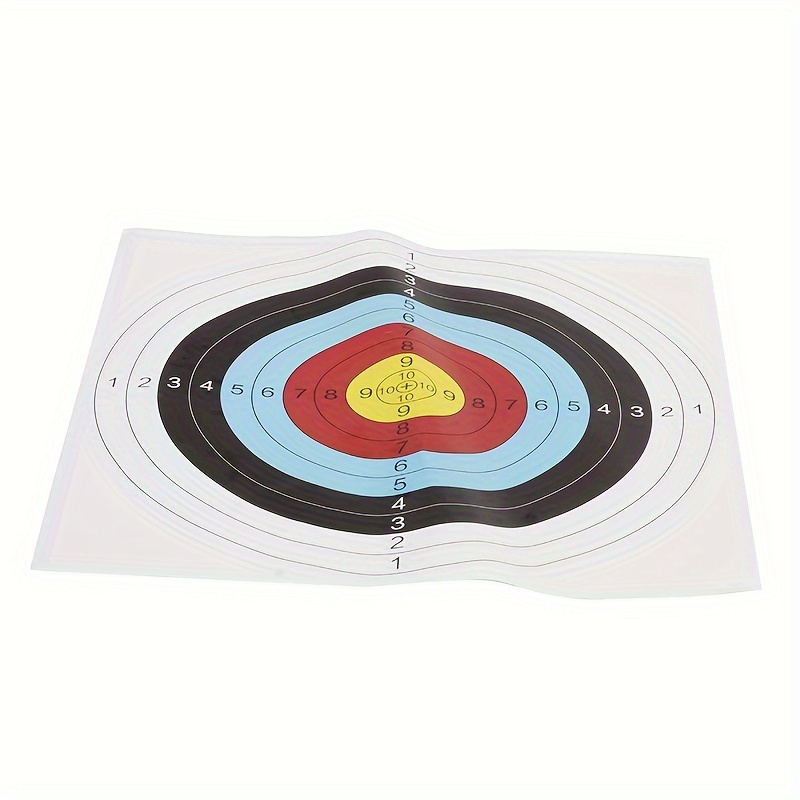 6-sheet Pack 40cm/16in Full Ring Paper Archery Paper Full Ring Professional Competition Backyard Practice Outdoor Archery Paper