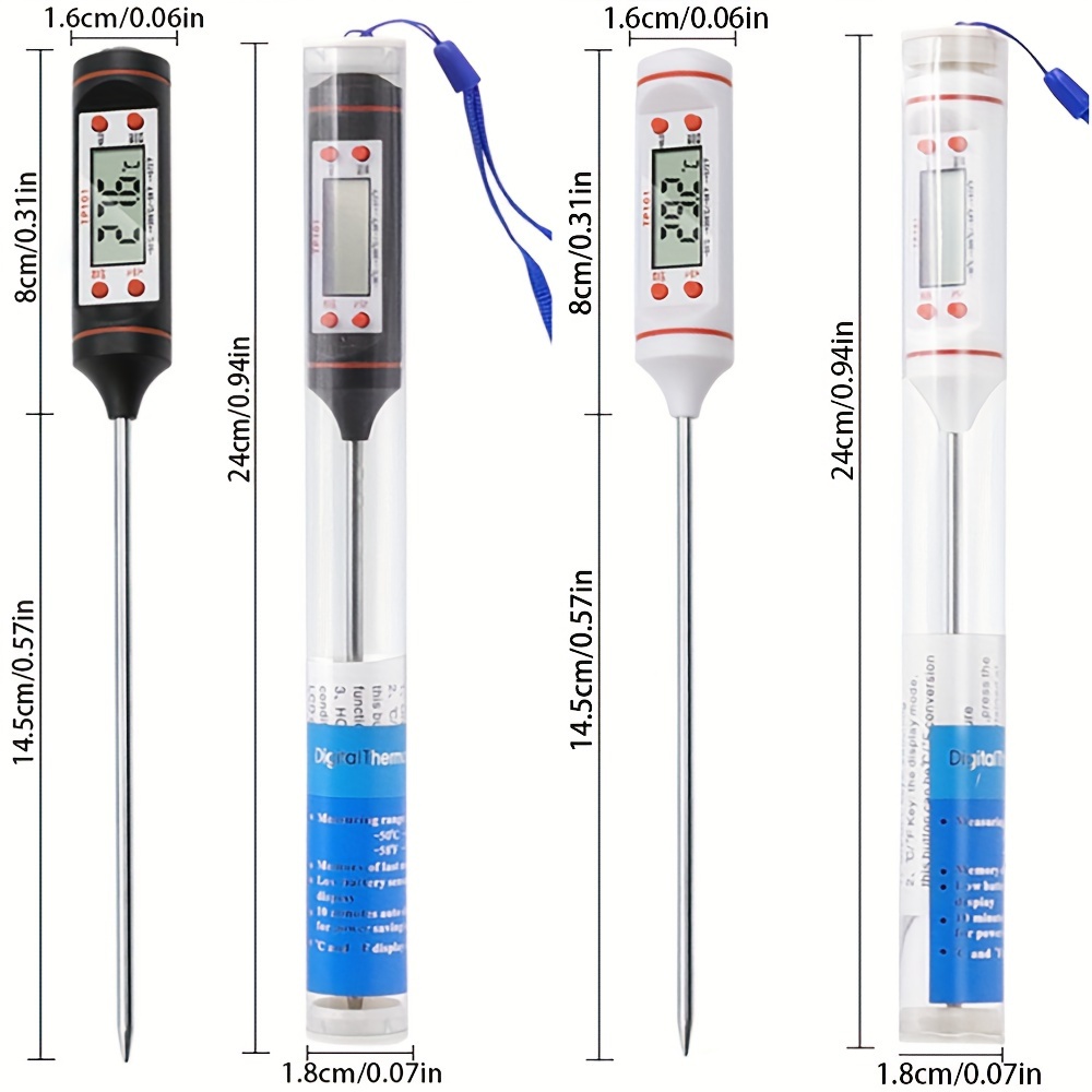 1pc Kitchen Digital Pen-style Probe Baking Bbq Meat Thermometer, Milk Food  Temperature Measurement, Cooking Oven Temperature Gauge