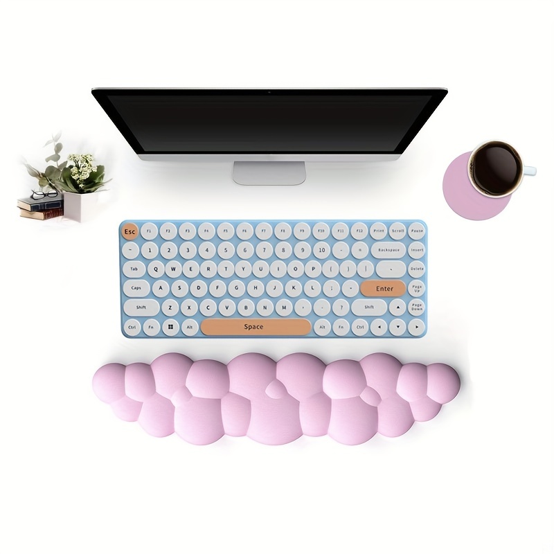 Cloud Mouse Pad tastiera poggiapolsi PU Memory Foam ad alta densità Cute  Palm Rest Mouse Pad con Base antiscivolo per l'home office