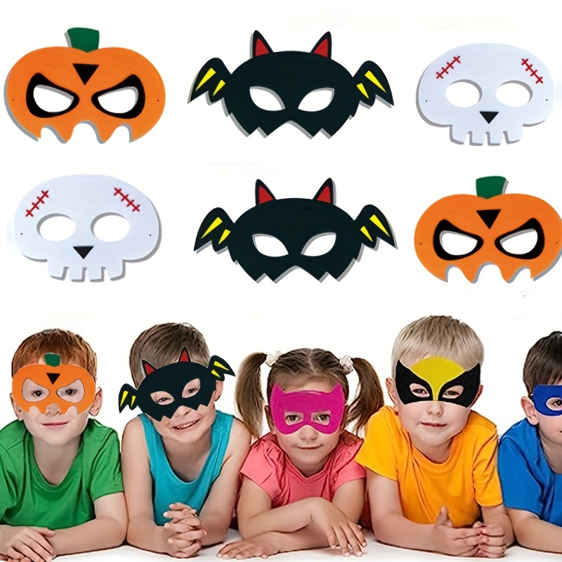 1 máscara de Halloween, máscaras de superhéroe, disfraces de cosplay,  máscaras de animales de fieltro para niños, suministros para fiestas  temáticas d