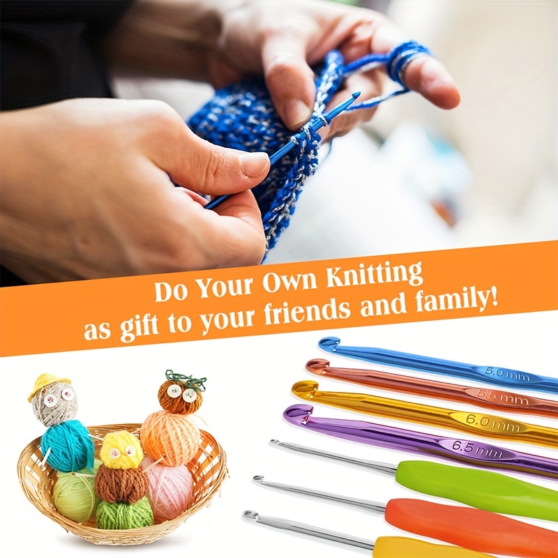 Crochet Hooks Set Knitting Supplies Crochet Kit Beginners - Temu