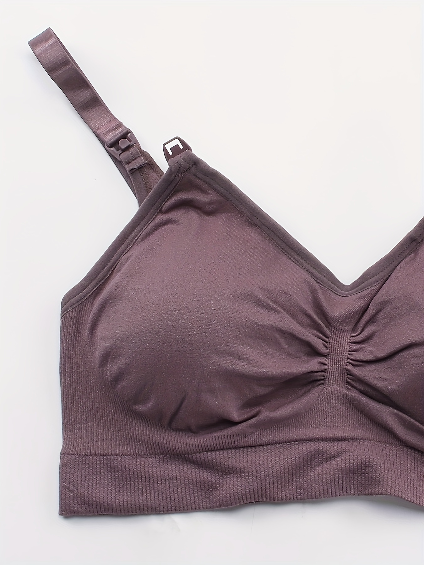 3pcs Women's Elastic Front Button Lingerie Postpartum Feeding Bras