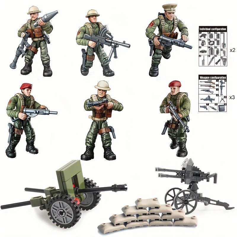Ww2 Soldier Military Weapons Accessories Building Blocks Us Marine Corps  Usmc Camouflage Helmets Guns Bricks Toys For Children - Blocks - AliExpress