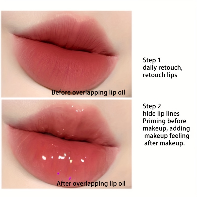 Peach Flavor Water Glow Crystal Jelly Lip Plumping Gloss