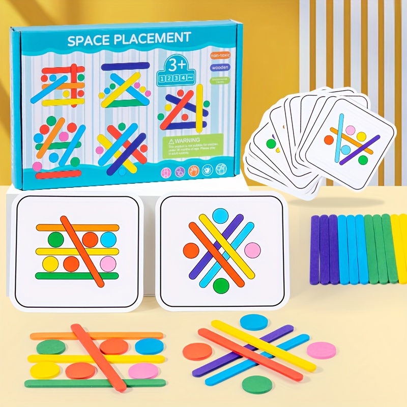 Brinquedo Montessori Forma Cor Geométrica Combinação Jogo Memória Sensorial  Educativos Para Crianças Bebês