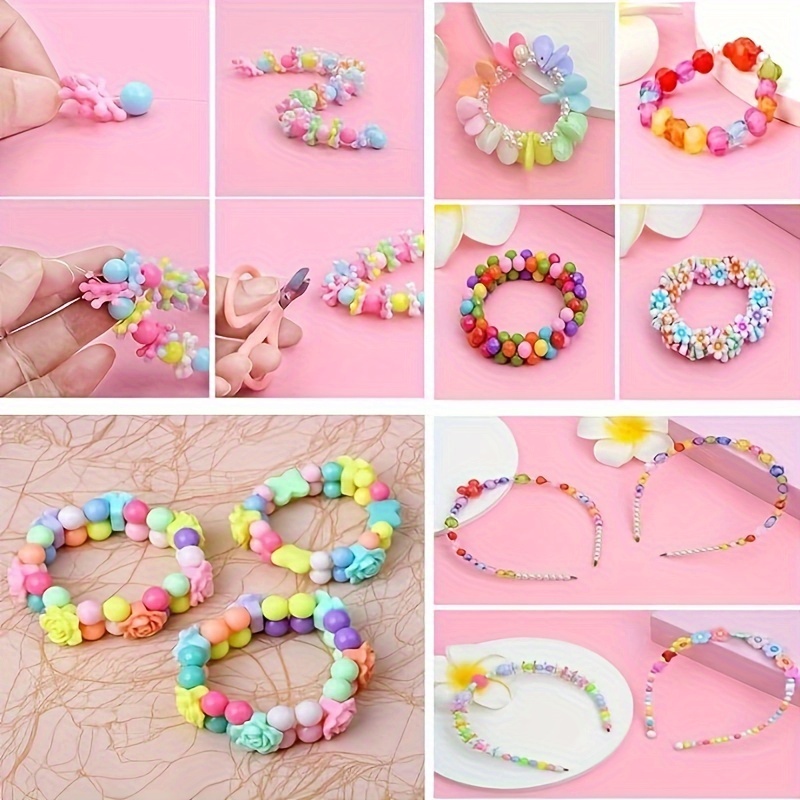 Diy Beaded Alphabet And Rice Bead Set With Box For Making Bracelets,  Necklaces, Phone Accessories, Jewelry Materials Kit