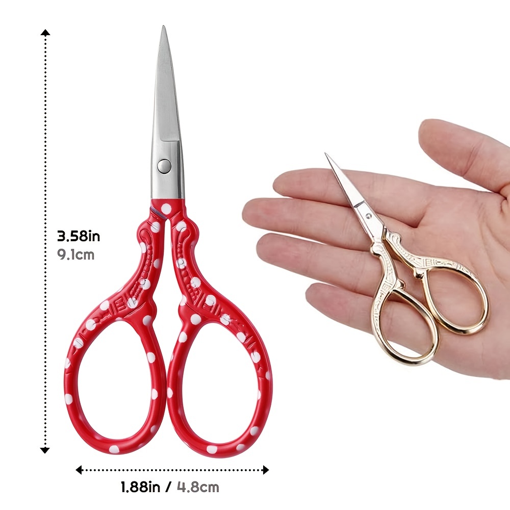 Stork Embroidery Scissors And Eyebrow Cut, Stitch Sewing Knitting Scissors