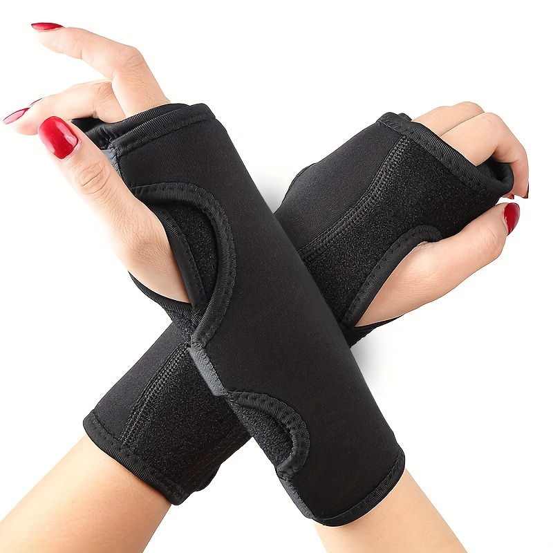 Night Wrist Sleep Support Brace - Breathable Neoprene Night Sleep Splint  Wrist Brace for Help with Carpal Tunnel Fits Left Hands