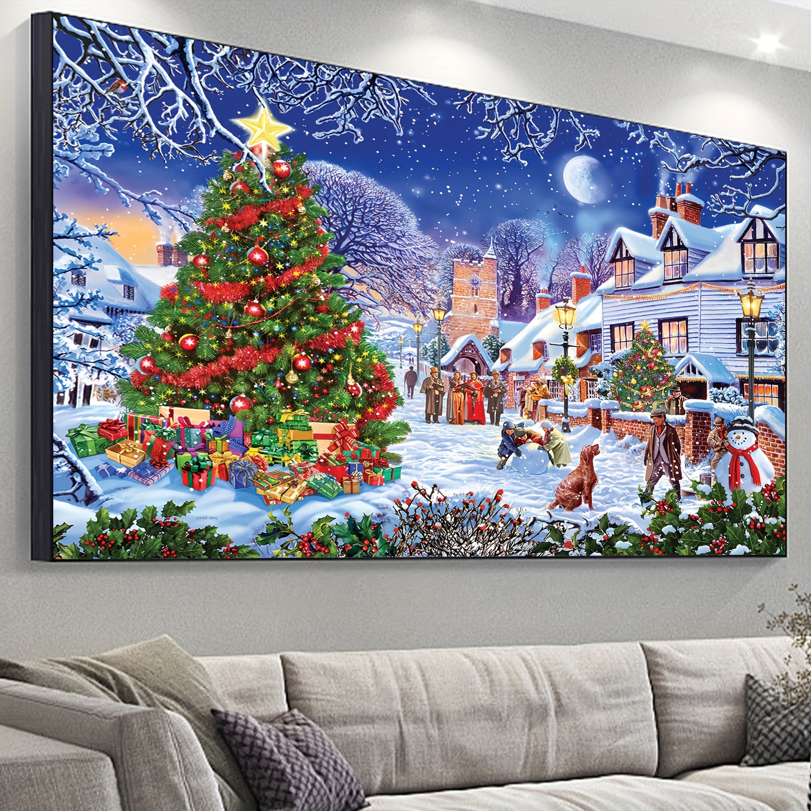 Paint By Number For Adults, Christmas Paint By Numbers For Adults Beginner  Drawing Paintwork With 3 Paintbrushes Paint Canvas Oil Painting Christmas  Tree - Temu Mexico