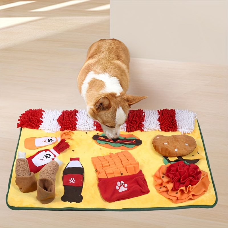 Dog Pizza Sniffing Mat Pet Nose Smell Training Pad Dog Snuffle Toy