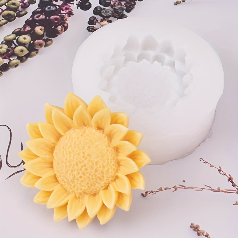 Lovely Sunflower Smiley Flower Silicone Mold Handmade Soap Flower  Aromatherapy Plaster Silicone Mold Soap Molds For Soap Making - Soap Molds  - AliExpress