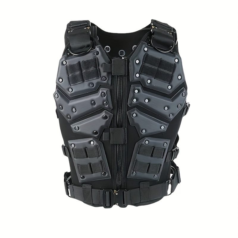 TRCTIC Gilet Tactique Militaire Extérieur, Gilet léger Molle Airsoft avec  Poche de Rangement et Système de Dégagement Rapide, équipement de  Protection Paintball pour la Chasse en Plein air : : Sports et