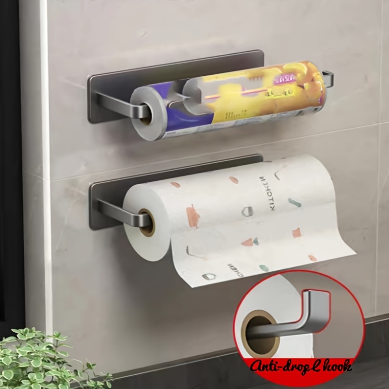 Paper Towel Holders Perforation free Cabinet Roll Paper Rack - Temu