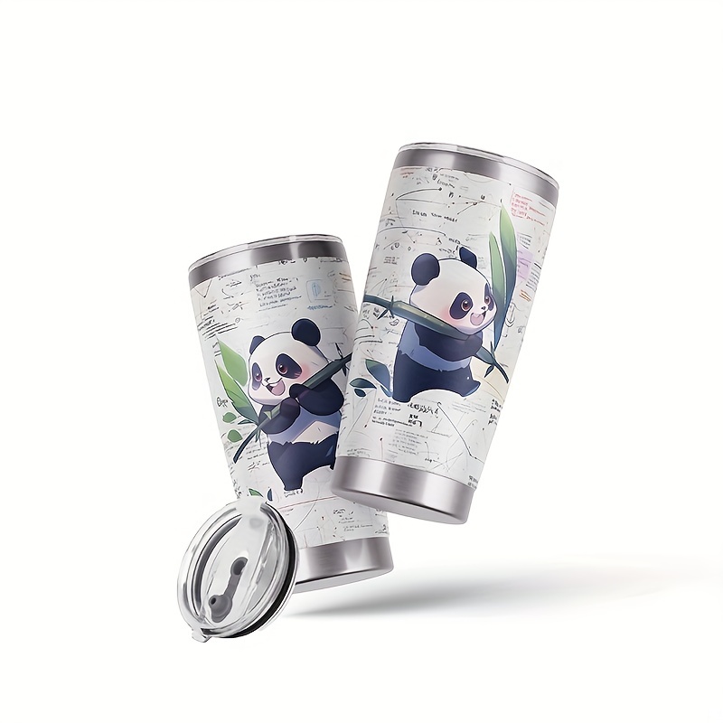 Cartoon Panda Vacuum Cup Stainless Steel Insulated Water - Temu