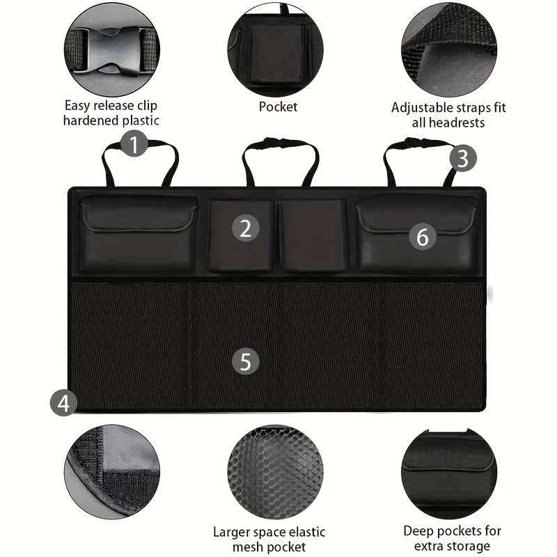 Car Trunk Hanging Organizer with 8 Large Storage Bags