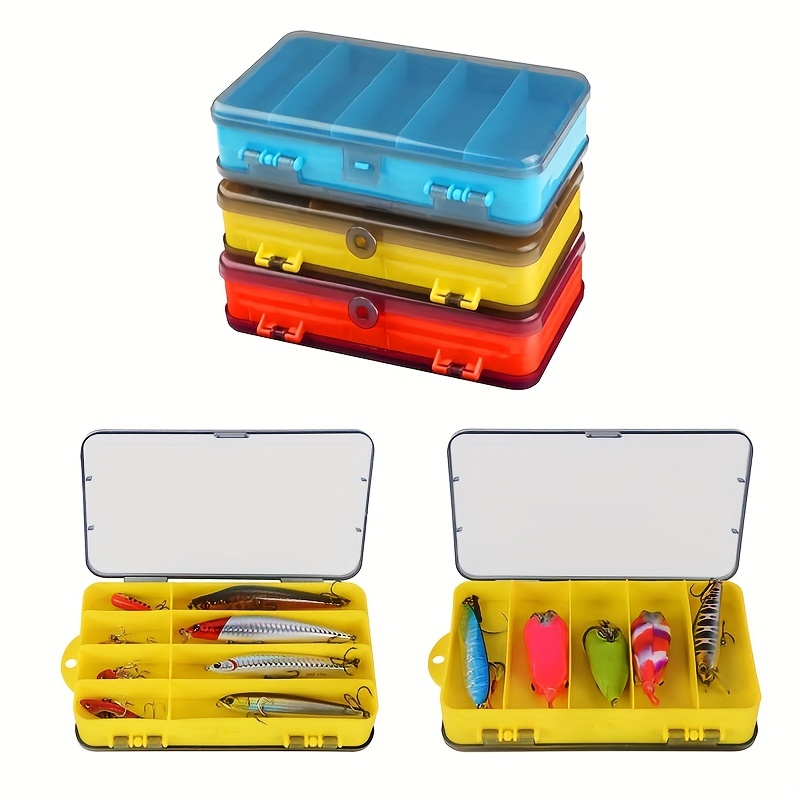 Portable Double Layer Fishing Tackle Organizer Box With - Temu
