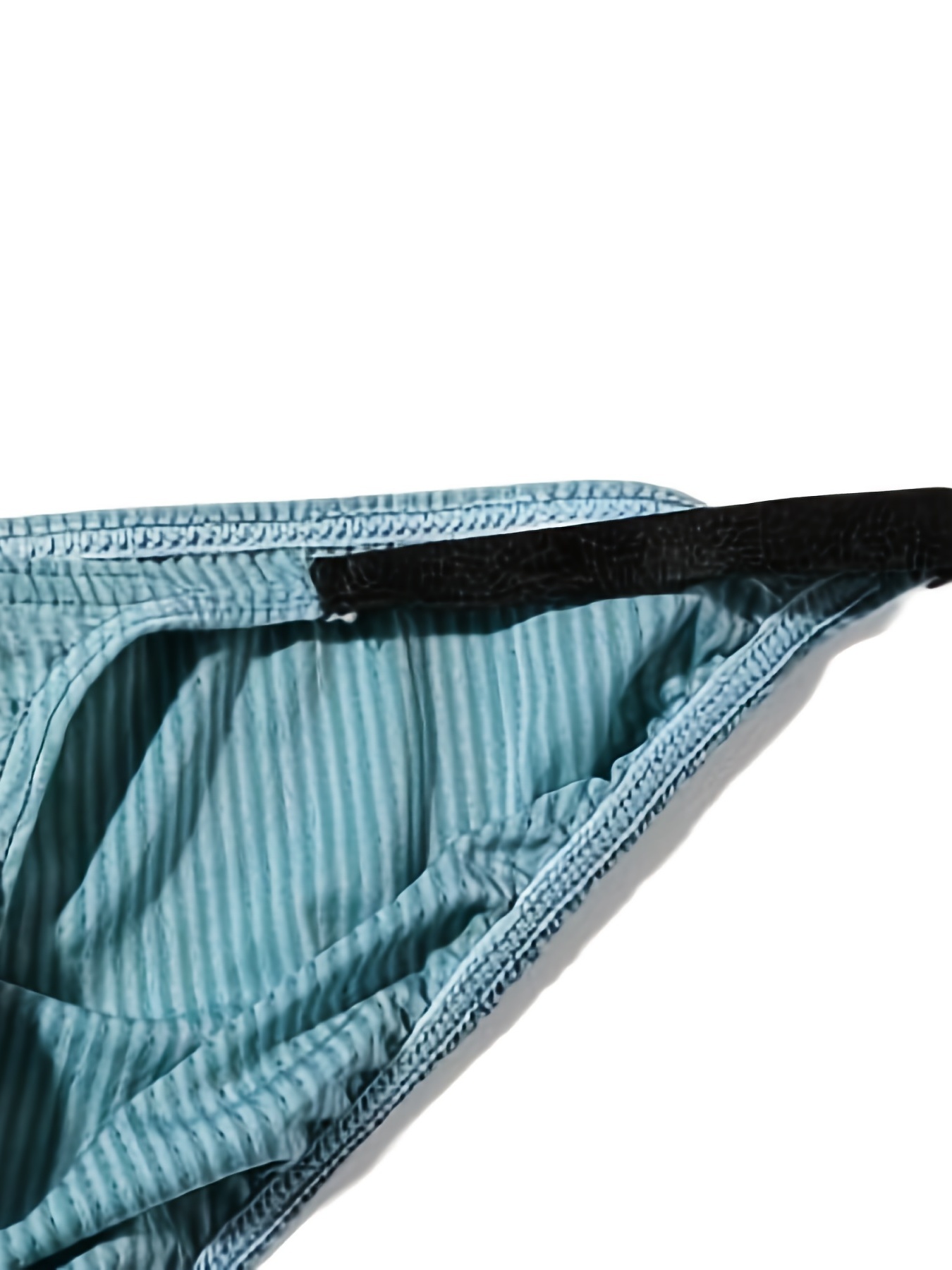 Undies Crossbody Pouch in Green Stripe