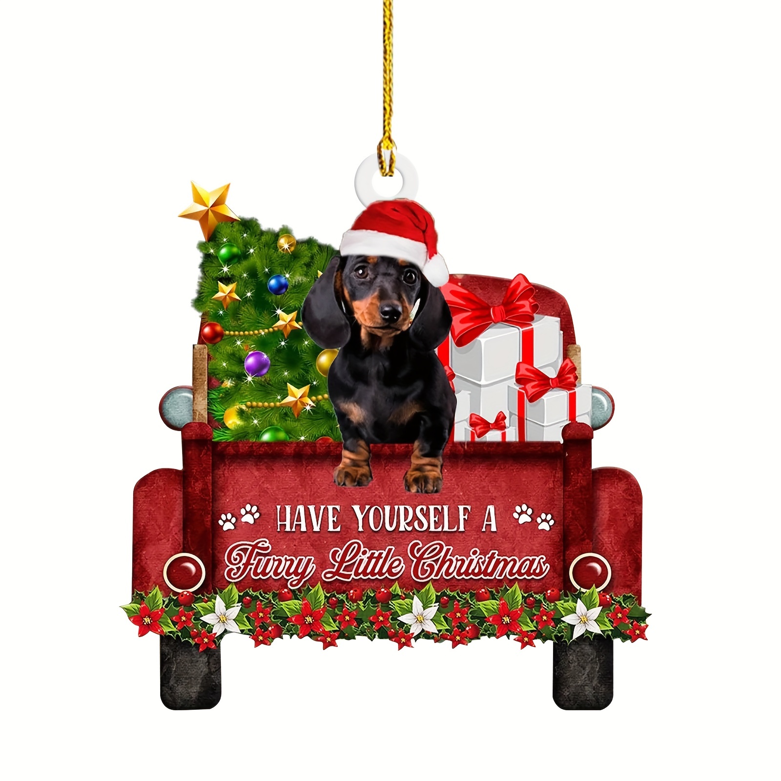 Christmas Cute Dog Accessories, With Christmas Hat And Sausage Dog Car,  Desktop Decorations, Christmas Gifts, Blind Box Handmade,christmas Decor, home Decor,party Decor,thanksgiving Gift - Temu United Arab Emirates