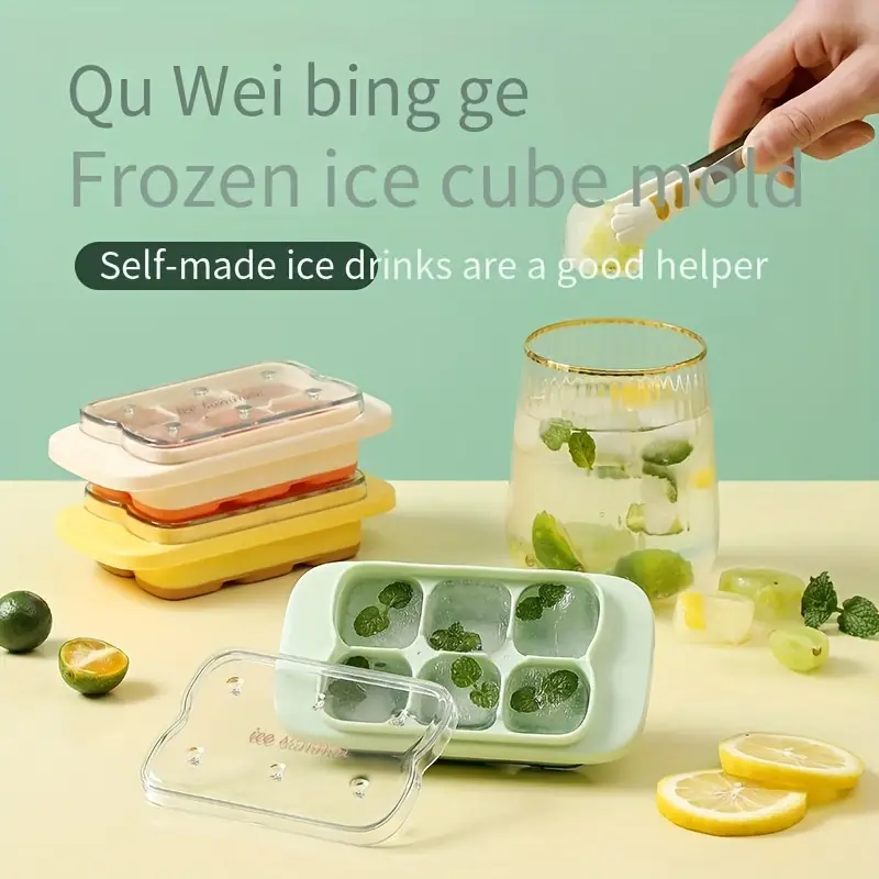 New Creative Top Cover Press Ice Grid Ice Block Mold Mini - Temu