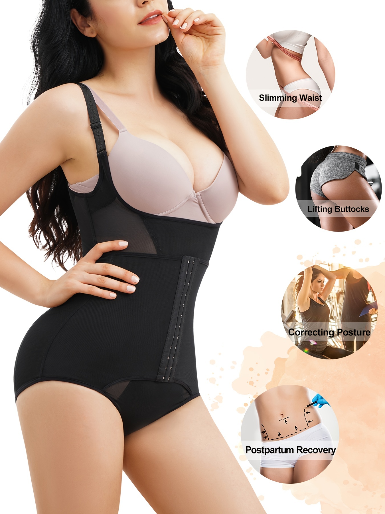 Women Playsuit Casual Body Shapewear Bodysuit Skinny Romper With Cup  Fitness Slimming Shapers Comfortable Stretch Underwear - AliExpress