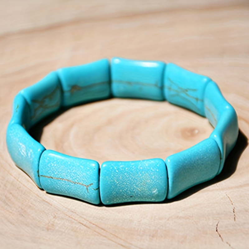 Turquoise Heart Beads With Strong Stretchy Beading Elastic - Temu