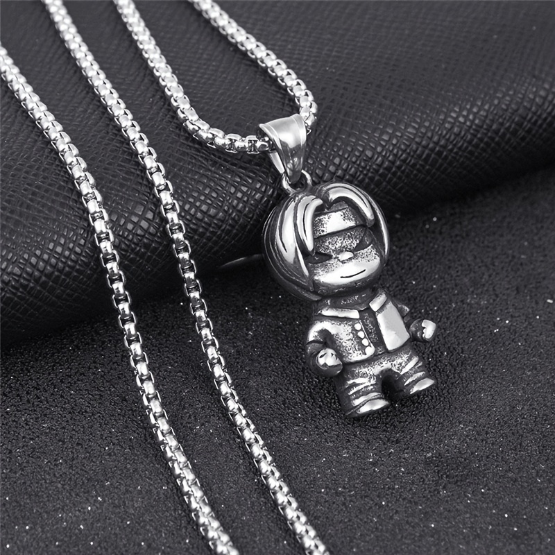 Louis Vuitton LV Galaxy Astronaut Necklace - Silver-Tone Metal