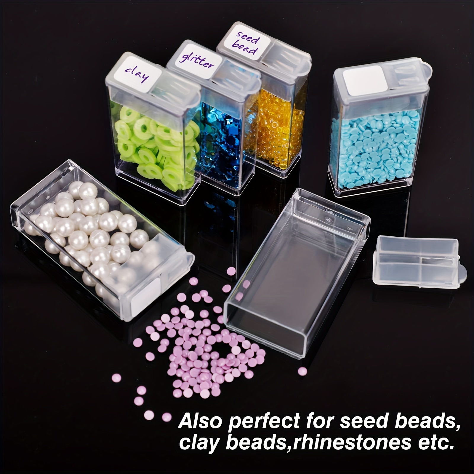 Plastic Storage Box Diamond Painting Beads Storage - Temu