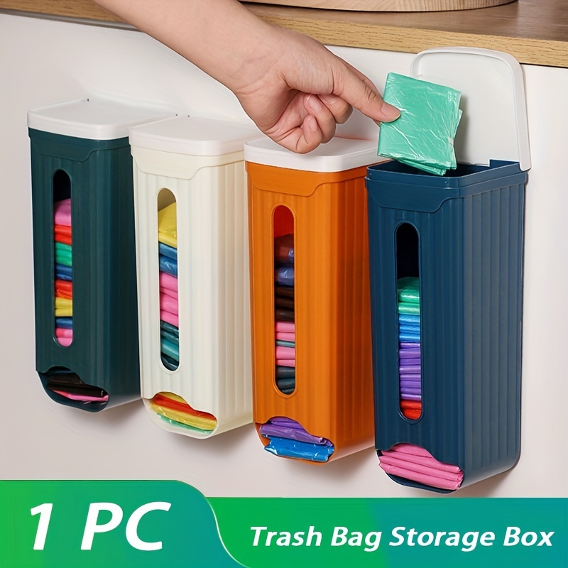 Plastic Large Wall mounted Garbage Bag Storage Box Household