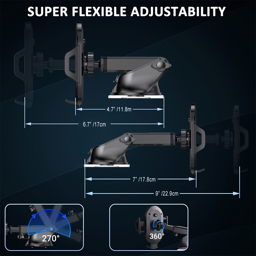 Rotatable Retractable Car Phone Mount