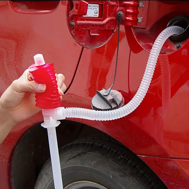 Podoy Tuyau de pompe à siphon à gaz pour essence/carburant/huile/eau, siphon  auto-amorçant, 1,8 m : : Auto