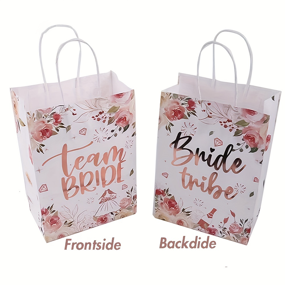 Rose Gold Gift Bags Perfect Weddings Bridesmaids Birthdays ! - Temu