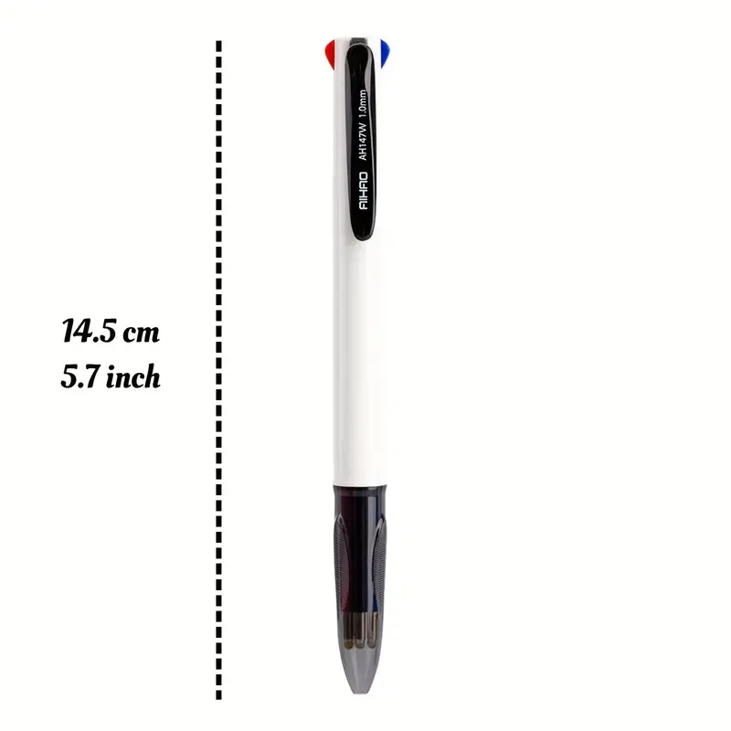  Paquete de 12 bolígrafos multicolor, bolígrafo de color de  tinta colorida de 0.020 pulgadas, bolígrafos de colores 6 en 1, punta fina,  bolígrafos retráctiles para suministros escolares de oficina, : Productos  de Oficina