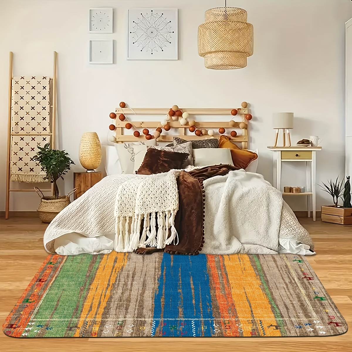 Alfombra de 5 x 6 pies, alfombra de árbol de la vida para sala de estar,  dormitorio, alfombra de área de árbol de vida y decoración de dormitorio