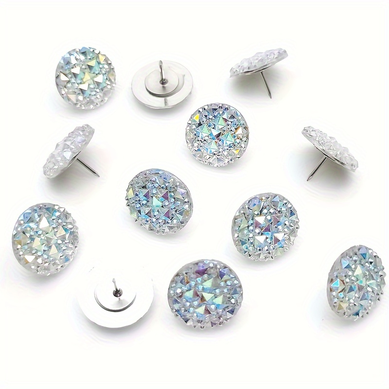 Push Pins Shiny Artificial Diamond Push Pins Glitter - Temu